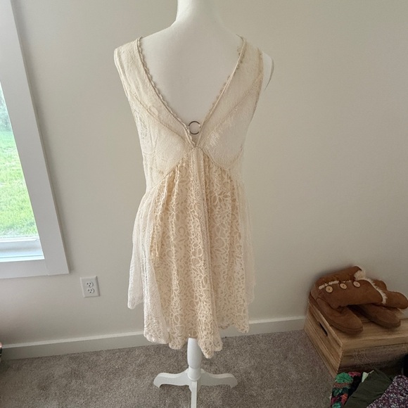 Free People Cream Lace Midi Dress - Picture 3 of 4